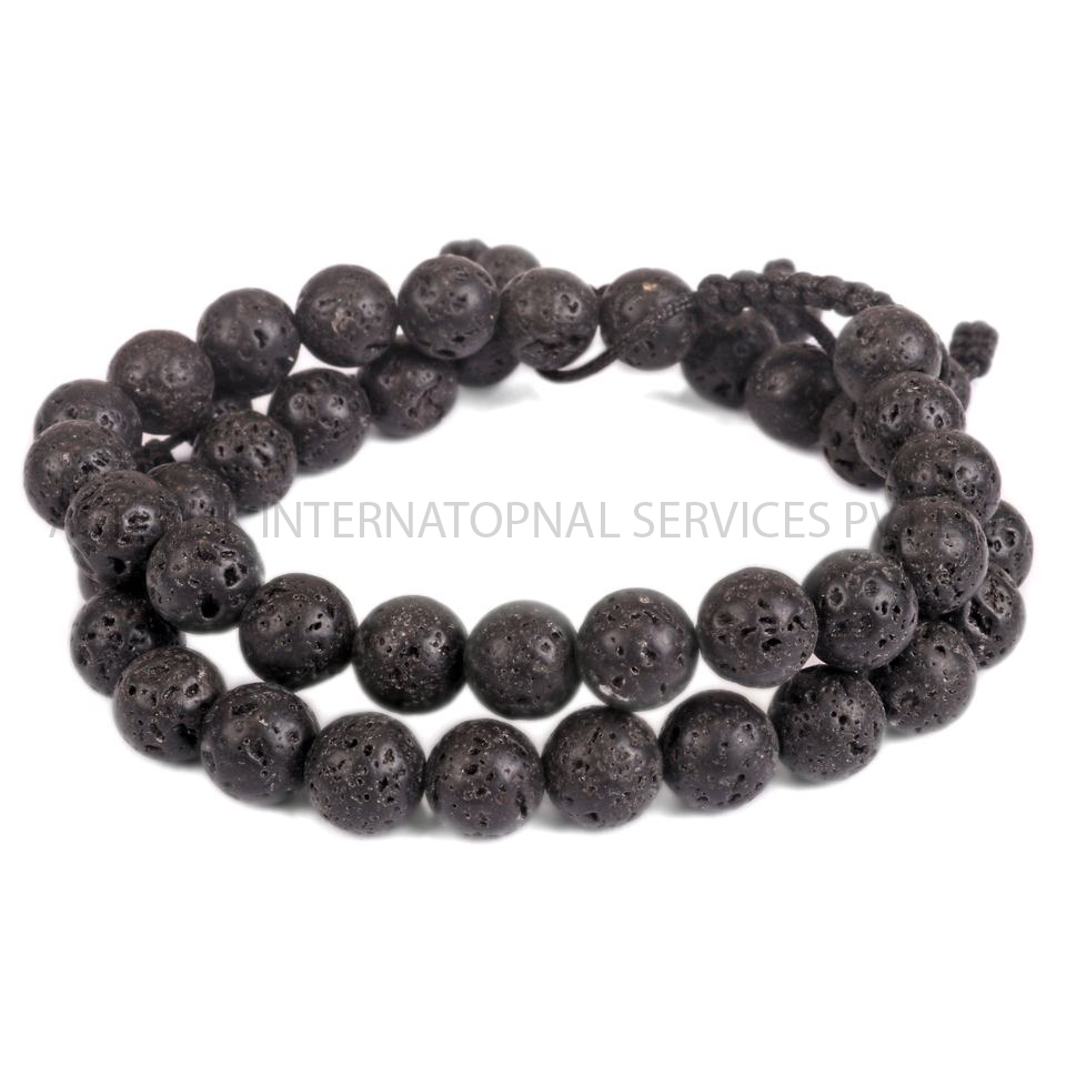 8 mm Anxiety Relief Lava Stone Bracelet