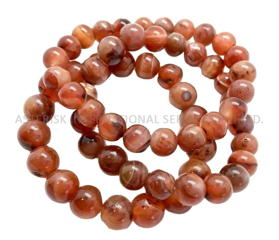 Carnelian Hand Knotted Bead Necklace Bracelet
