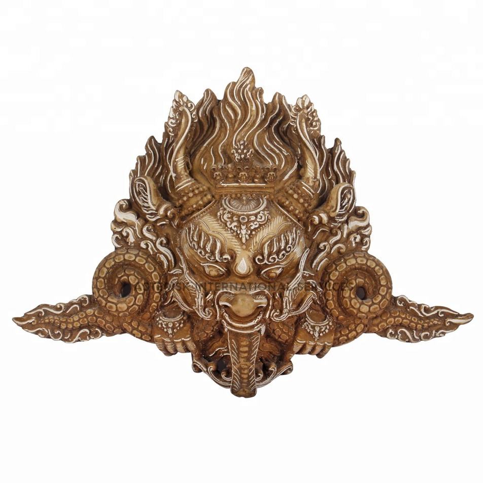 Kirtimukha Resin Powder Cast Statue