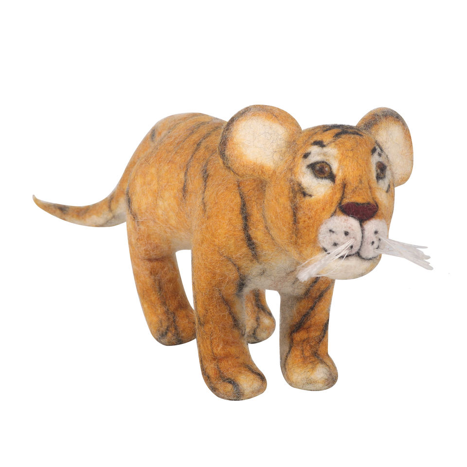 Handmade Felt TIGER for Toddler Kids
